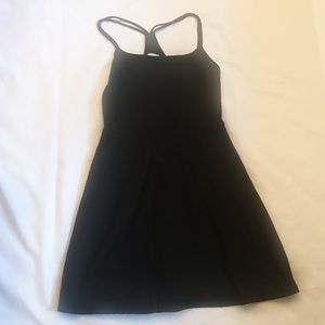 Black dress with racer back